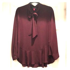Vince Camuto cranberry lightweight blouse/tunic